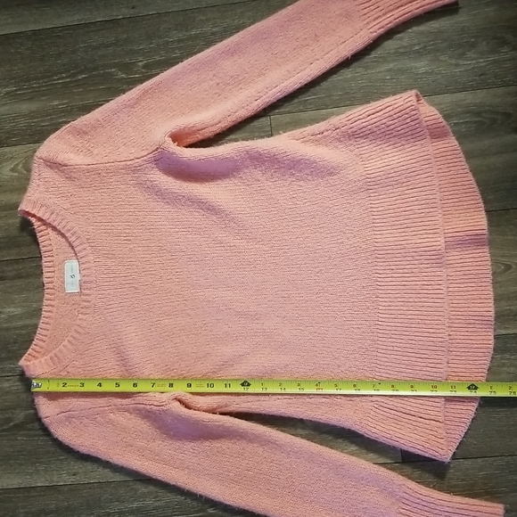 Lou & Grey Peach Crew Neck Fuzzy Sweater Size Small - Picture 4 of 7